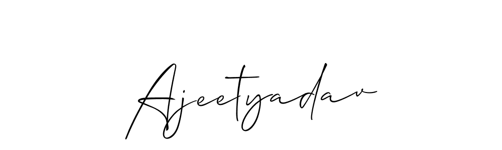 Make a short Ajeetyadav signature style. Manage your documents anywhere anytime using Allison_Script. Create and add eSignatures, submit forms, share and send files easily. Ajeetyadav signature style 2 images and pictures png