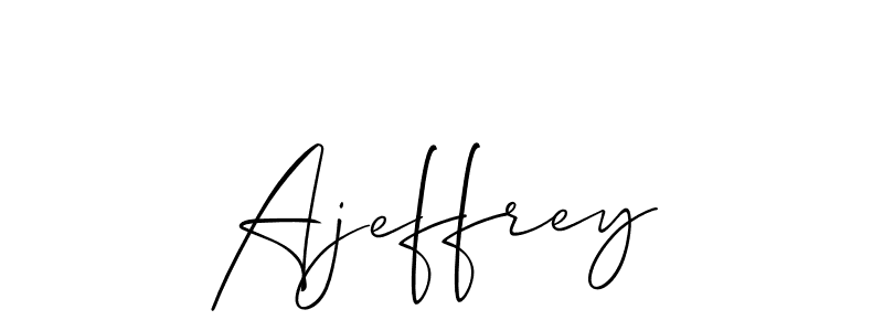 Create a beautiful signature design for name Ajeffrey. With this signature (Allison_Script) fonts, you can make a handwritten signature for free. Ajeffrey signature style 2 images and pictures png