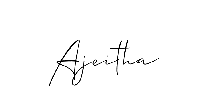 Make a short Ajeitha signature style. Manage your documents anywhere anytime using Allison_Script. Create and add eSignatures, submit forms, share and send files easily. Ajeitha signature style 2 images and pictures png