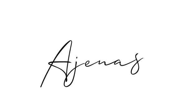 How to make Ajenas name signature. Use Allison_Script style for creating short signs online. This is the latest handwritten sign. Ajenas signature style 2 images and pictures png