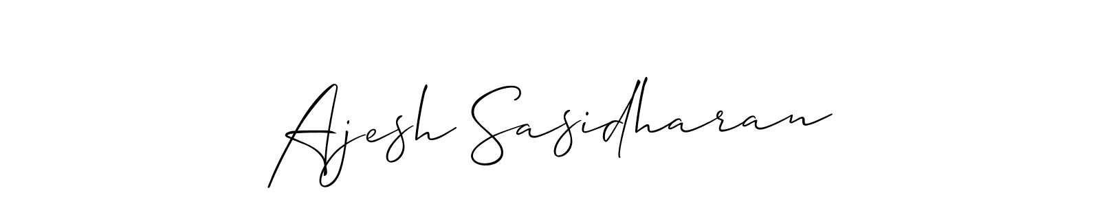Similarly Allison_Script is the best handwritten signature design. Signature creator online .You can use it as an online autograph creator for name Ajesh Sasidharan. Ajesh Sasidharan signature style 2 images and pictures png