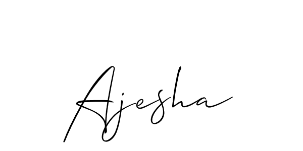 You should practise on your own different ways (Allison_Script) to write your name (Ajesha) in signature. don't let someone else do it for you. Ajesha signature style 2 images and pictures png