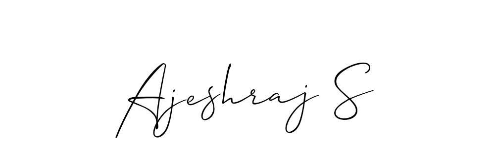 This is the best signature style for the Ajeshraj S name. Also you like these signature font (Allison_Script). Mix name signature. Ajeshraj S signature style 2 images and pictures png