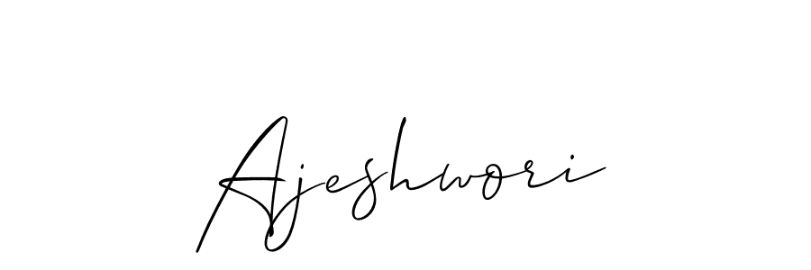 It looks lik you need a new signature style for name Ajeshwori. Design unique handwritten (Allison_Script) signature with our free signature maker in just a few clicks. Ajeshwori signature style 2 images and pictures png