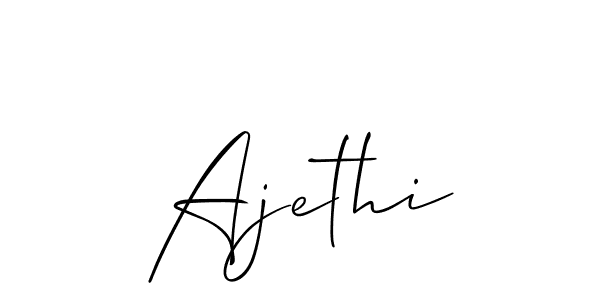You should practise on your own different ways (Allison_Script) to write your name (Ajethi) in signature. don't let someone else do it for you. Ajethi signature style 2 images and pictures png