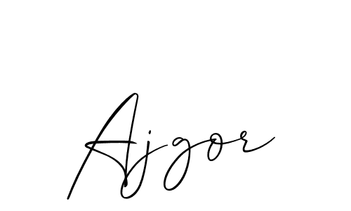 How to make Ajgor name signature. Use Allison_Script style for creating short signs online. This is the latest handwritten sign. Ajgor signature style 2 images and pictures png