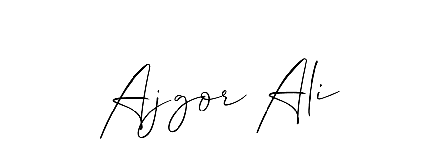 if you are searching for the best signature style for your name Ajgor Ali. so please give up your signature search. here we have designed multiple signature styles  using Allison_Script. Ajgor Ali signature style 2 images and pictures png