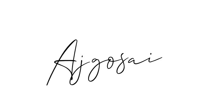 Also we have Ajgosai name is the best signature style. Create professional handwritten signature collection using Allison_Script autograph style. Ajgosai signature style 2 images and pictures png