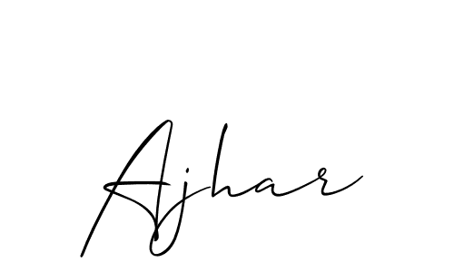 Once you've used our free online signature maker to create your best signature Allison_Script style, it's time to enjoy all of the benefits that Ajhar name signing documents. Ajhar signature style 2 images and pictures png