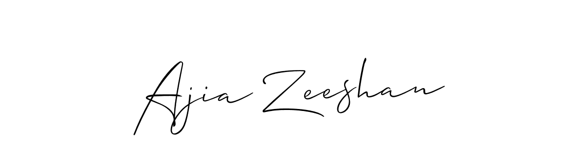 if you are searching for the best signature style for your name Ajia Zeeshan. so please give up your signature search. here we have designed multiple signature styles  using Allison_Script. Ajia Zeeshan signature style 2 images and pictures png