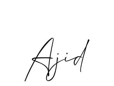 How to Draw Ajid signature style? Allison_Script is a latest design signature styles for name Ajid. Ajid signature style 2 images and pictures png