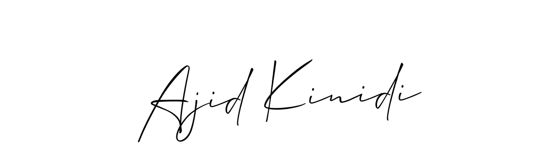 Make a beautiful signature design for name Ajid Kinidi. With this signature (Allison_Script) style, you can create a handwritten signature for free. Ajid Kinidi signature style 2 images and pictures png