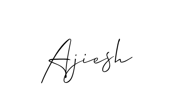 Best and Professional Signature Style for Ajiesh. Allison_Script Best Signature Style Collection. Ajiesh signature style 2 images and pictures png