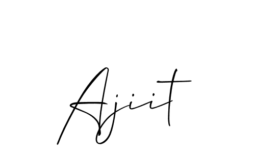 Also we have Ajiit name is the best signature style. Create professional handwritten signature collection using Allison_Script autograph style. Ajiit signature style 2 images and pictures png