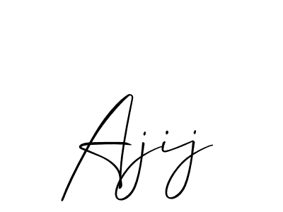 Best and Professional Signature Style for Ajij. Allison_Script Best Signature Style Collection. Ajij signature style 2 images and pictures png