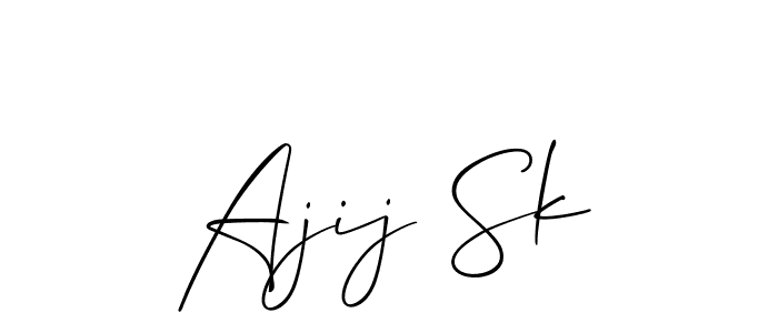 Make a short Ajij Sk signature style. Manage your documents anywhere anytime using Allison_Script. Create and add eSignatures, submit forms, share and send files easily. Ajij Sk signature style 2 images and pictures png