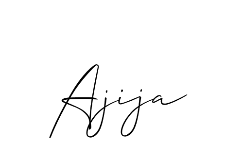 Also we have Ajija name is the best signature style. Create professional handwritten signature collection using Allison_Script autograph style. Ajija signature style 2 images and pictures png