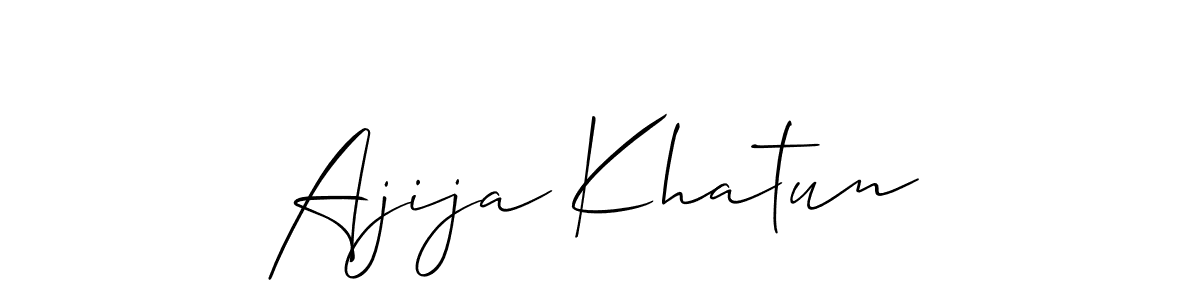 Ajija Khatun stylish signature style. Best Handwritten Sign (Allison_Script) for my name. Handwritten Signature Collection Ideas for my name Ajija Khatun. Ajija Khatun signature style 2 images and pictures png