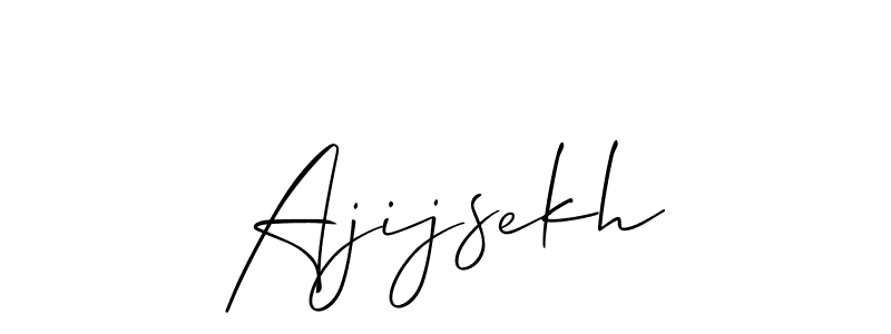 How to Draw Ajijsekh signature style? Allison_Script is a latest design signature styles for name Ajijsekh. Ajijsekh signature style 2 images and pictures png