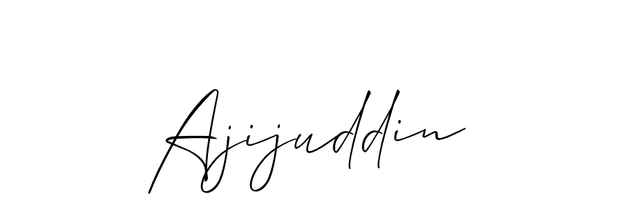 You should practise on your own different ways (Allison_Script) to write your name (Ajijuddin) in signature. don't let someone else do it for you. Ajijuddin signature style 2 images and pictures png