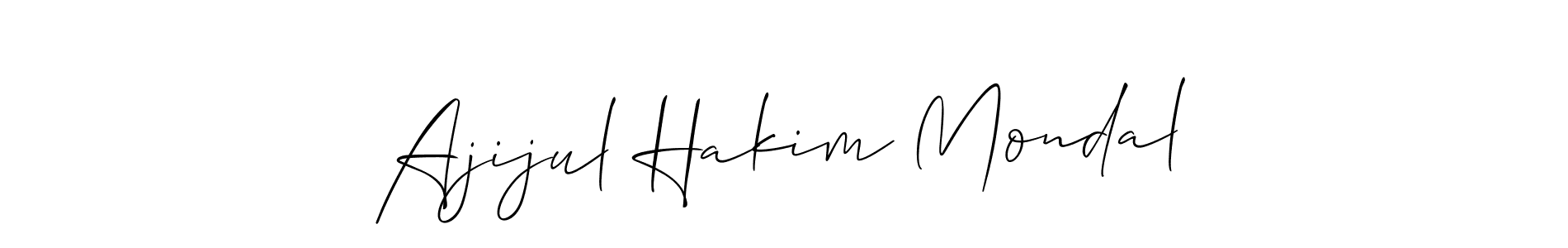 Make a short Ajijul Hakim Mondal signature style. Manage your documents anywhere anytime using Allison_Script. Create and add eSignatures, submit forms, share and send files easily. Ajijul Hakim Mondal signature style 2 images and pictures png