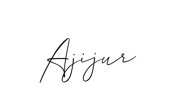 The best way (Allison_Script) to make a short signature is to pick only two or three words in your name. The name Ajijur include a total of six letters. For converting this name. Ajijur signature style 2 images and pictures png