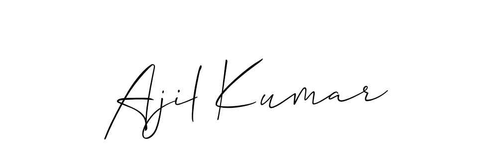 Make a beautiful signature design for name Ajil Kumar. Use this online signature maker to create a handwritten signature for free. Ajil Kumar signature style 2 images and pictures png