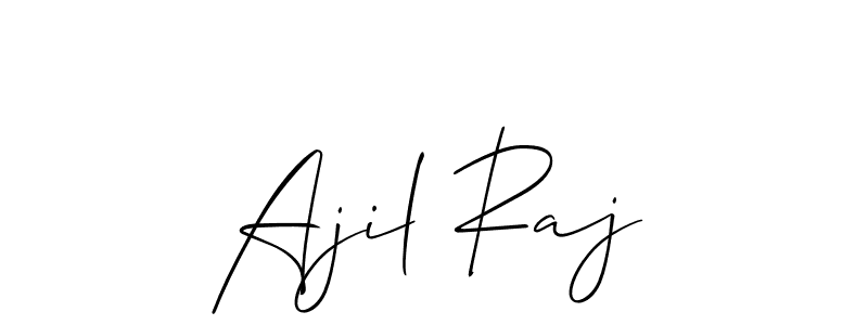 Similarly Allison_Script is the best handwritten signature design. Signature creator online .You can use it as an online autograph creator for name Ajil Raj. Ajil Raj signature style 2 images and pictures png