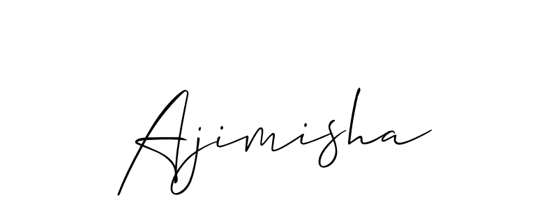 Ajimisha stylish signature style. Best Handwritten Sign (Allison_Script) for my name. Handwritten Signature Collection Ideas for my name Ajimisha. Ajimisha signature style 2 images and pictures png