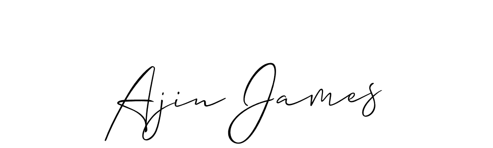 You can use this online signature creator to create a handwritten signature for the name Ajin James. This is the best online autograph maker. Ajin James signature style 2 images and pictures png