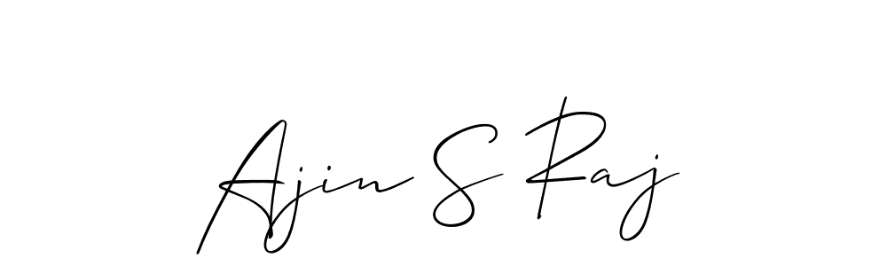 You should practise on your own different ways (Allison_Script) to write your name (Ajin S Raj) in signature. don't let someone else do it for you. Ajin S Raj signature style 2 images and pictures png