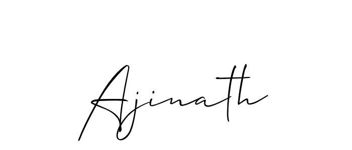 Create a beautiful signature design for name Ajinath. With this signature (Allison_Script) fonts, you can make a handwritten signature for free. Ajinath signature style 2 images and pictures png