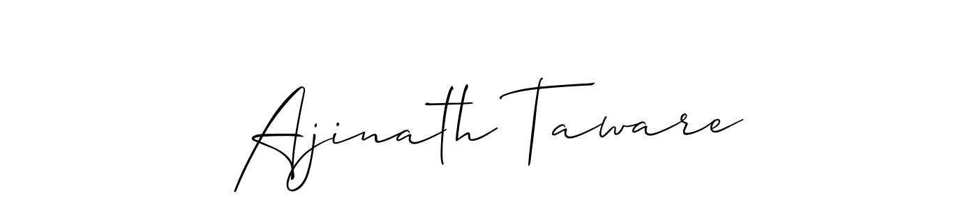 if you are searching for the best signature style for your name Ajinath Taware. so please give up your signature search. here we have designed multiple signature styles  using Allison_Script. Ajinath Taware signature style 2 images and pictures png