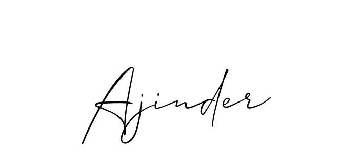 Use a signature maker to create a handwritten signature online. With this signature software, you can design (Allison_Script) your own signature for name Ajinder. Ajinder signature style 2 images and pictures png