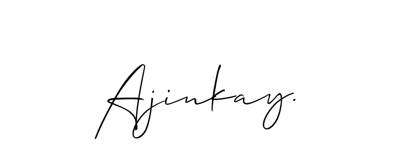 Use a signature maker to create a handwritten signature online. With this signature software, you can design (Allison_Script) your own signature for name Ajinkay.. Ajinkay. signature style 2 images and pictures png