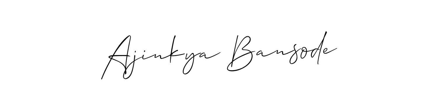 Ajinkya Bansode stylish signature style. Best Handwritten Sign (Allison_Script) for my name. Handwritten Signature Collection Ideas for my name Ajinkya Bansode. Ajinkya Bansode signature style 2 images and pictures png