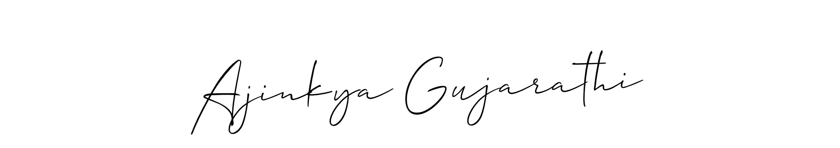 Make a beautiful signature design for name Ajinkya Gujarathi. Use this online signature maker to create a handwritten signature for free. Ajinkya Gujarathi signature style 2 images and pictures png