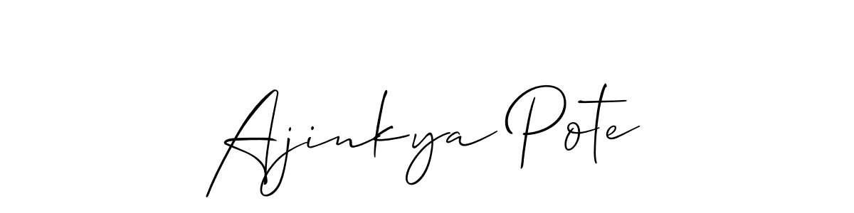 Here are the top 10 professional signature styles for the name Ajinkya Pote. These are the best autograph styles you can use for your name. Ajinkya Pote signature style 2 images and pictures png