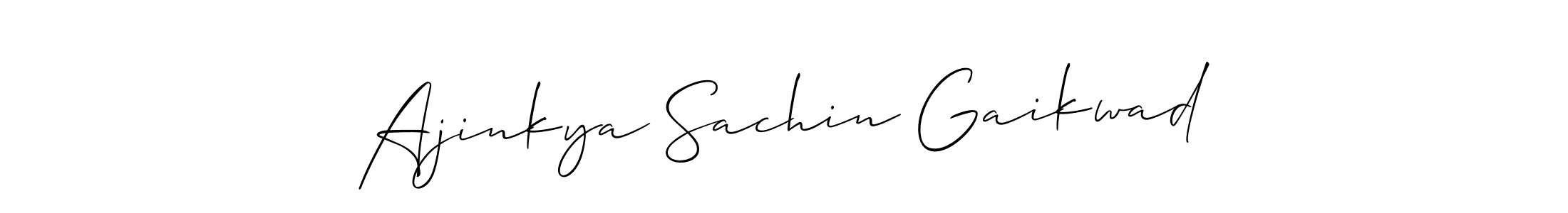 Make a short Ajinkya Sachin Gaikwad signature style. Manage your documents anywhere anytime using Allison_Script. Create and add eSignatures, submit forms, share and send files easily. Ajinkya Sachin Gaikwad signature style 2 images and pictures png