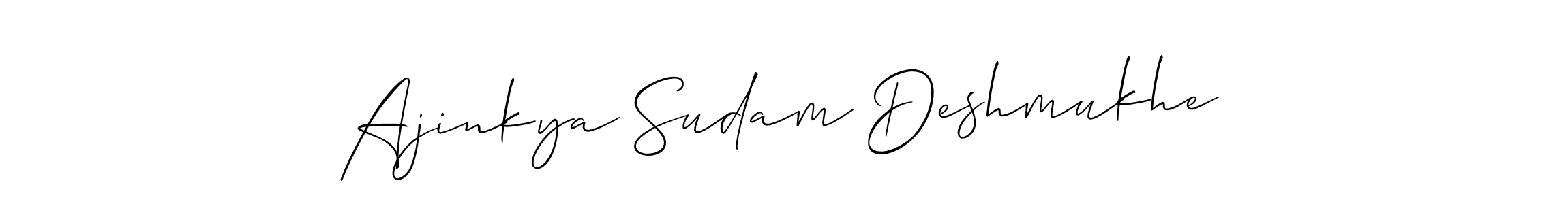 Also You can easily find your signature by using the search form. We will create Ajinkya Sudam Deshmukhe name handwritten signature images for you free of cost using Allison_Script sign style. Ajinkya Sudam Deshmukhe signature style 2 images and pictures png