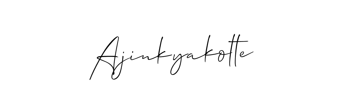 The best way (Allison_Script) to make a short signature is to pick only two or three words in your name. The name Ajinkyakolte include a total of six letters. For converting this name. Ajinkyakolte signature style 2 images and pictures png