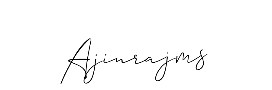 Design your own signature with our free online signature maker. With this signature software, you can create a handwritten (Allison_Script) signature for name Ajinrajms. Ajinrajms signature style 2 images and pictures png