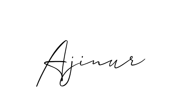 How to Draw Ajinur signature style? Allison_Script is a latest design signature styles for name Ajinur. Ajinur signature style 2 images and pictures png