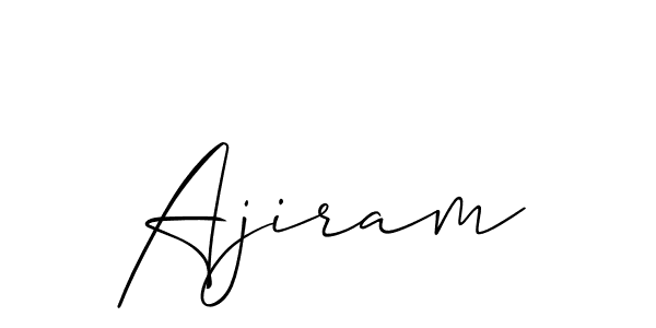 It looks lik you need a new signature style for name Ajiram. Design unique handwritten (Allison_Script) signature with our free signature maker in just a few clicks. Ajiram signature style 2 images and pictures png