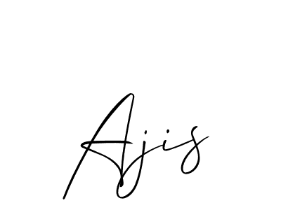 if you are searching for the best signature style for your name Ajis. so please give up your signature search. here we have designed multiple signature styles  using Allison_Script. Ajis signature style 2 images and pictures png