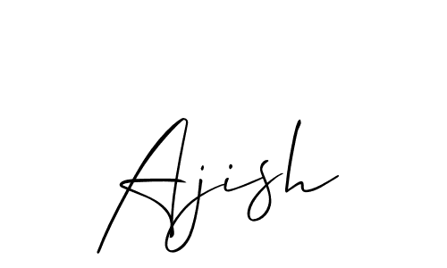 Best and Professional Signature Style for Ajish. Allison_Script Best Signature Style Collection. Ajish signature style 2 images and pictures png