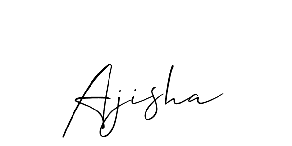 It looks lik you need a new signature style for name Ajisha. Design unique handwritten (Allison_Script) signature with our free signature maker in just a few clicks. Ajisha signature style 2 images and pictures png