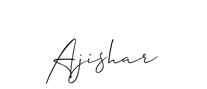 Also You can easily find your signature by using the search form. We will create Ajishar name handwritten signature images for you free of cost using Allison_Script sign style. Ajishar signature style 2 images and pictures png