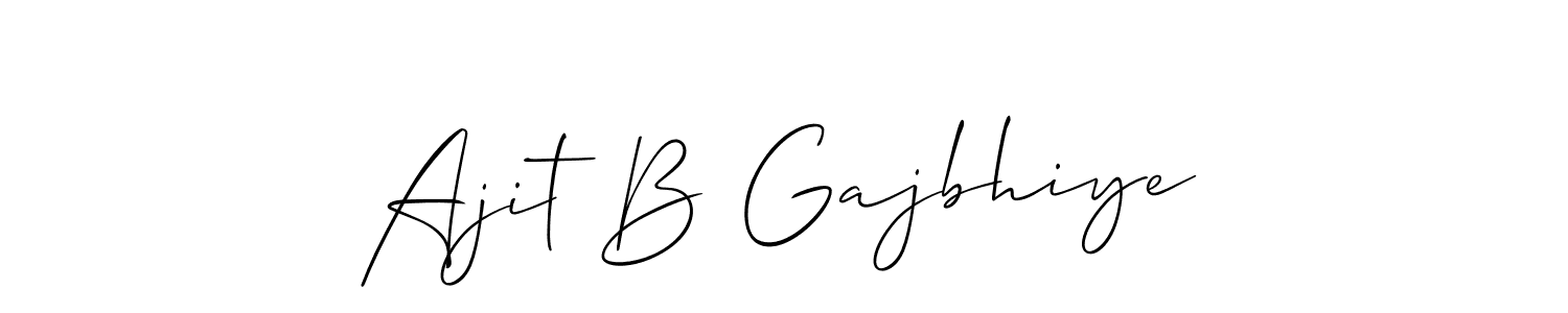 Make a beautiful signature design for name Ajit B Gajbhiye. With this signature (Allison_Script) style, you can create a handwritten signature for free. Ajit B Gajbhiye signature style 2 images and pictures png