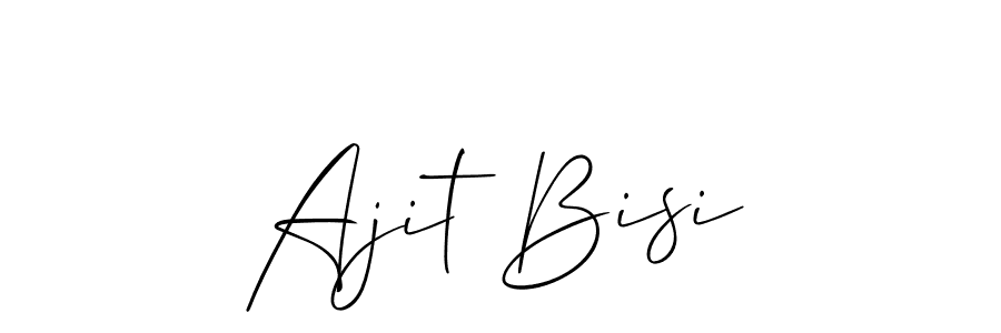 Also You can easily find your signature by using the search form. We will create Ajit Bisi name handwritten signature images for you free of cost using Allison_Script sign style. Ajit Bisi signature style 2 images and pictures png